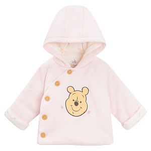 Winnie the Pooh pink wrap hooded cardigan