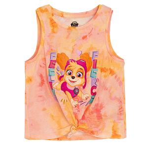 Paw Patrol sleeveless T-shirt with knot