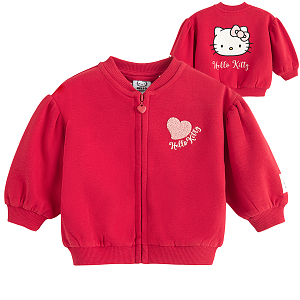 Ζακέτα κόκκινη με φερμουάρ HELLO KITTY