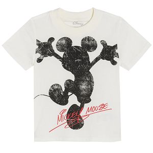 Mickey Mouse cream short sleeve T-shirt