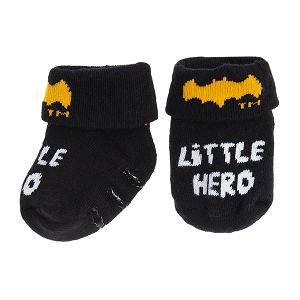 Κάλτσες μαύρες με αντιολισθητικές σόλες με στάμπα Batman