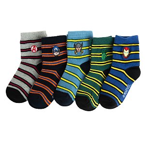 Marvel striped socks- 5 pack