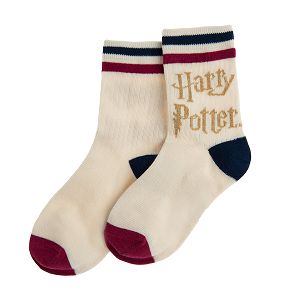 Κάλτσες εκρου με στάμπα HARRY POTTER