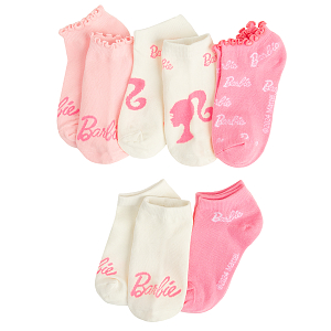 Pink Barbie socks- 5 pack