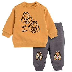 Chip and Dale jogging set long sleeve blouse and sweatpants