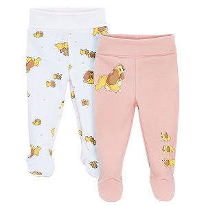Lady and the Tramp footed leggings- 2 pack