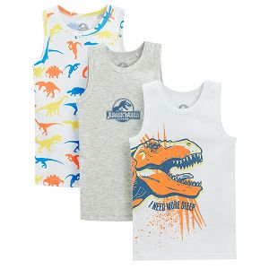 Jurrassic Park sleeveless vests- 3 pack