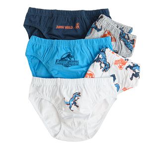 Slips with dinosaurs print- 5 pack