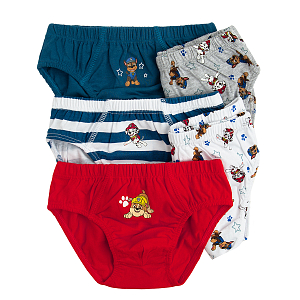 Paw Patrol white, red, blue slips- 5 pack