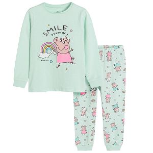 Peppa Pig green long sleeve and pants pyjamas