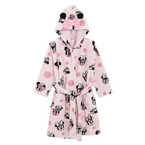 Minnie Mouse pink hooded bathrobe