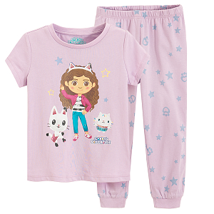 Gabby's dollhouse short sleeve and pants pyjamas- 2 pieces