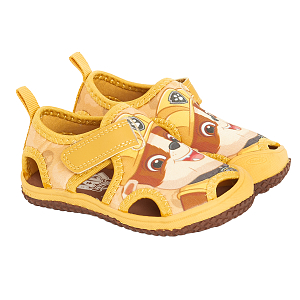 Πέδιλα κίτρινα με βέλκρο PAW PATROL