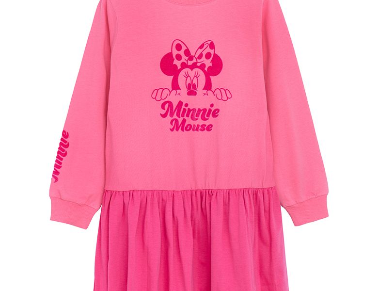 Minnie Mouse pink long sleeve dress | Coolclub