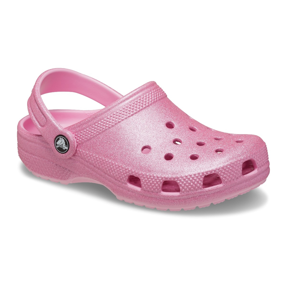 Σαμπό CROCS σκούρο ροζ Classic Glitter Clog T