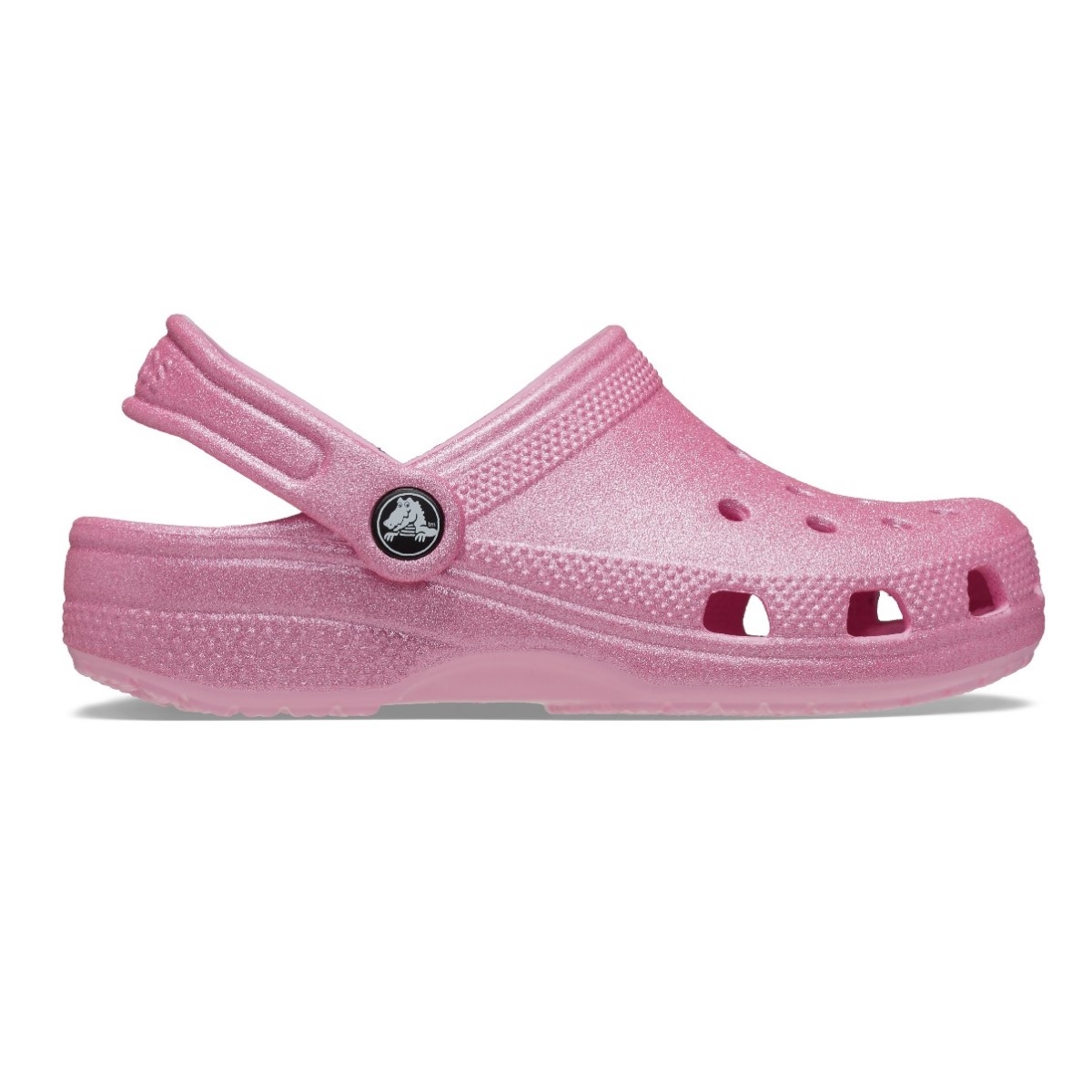 Σαμπό CROCS σκούρο ροζ Classic Glitter Clog K