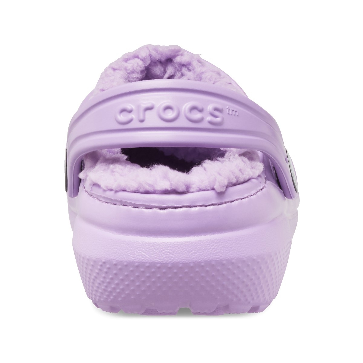 Σαμπό Crocs με εσωτερική επένδυση γούνα λιλά Classic Lined Clog K