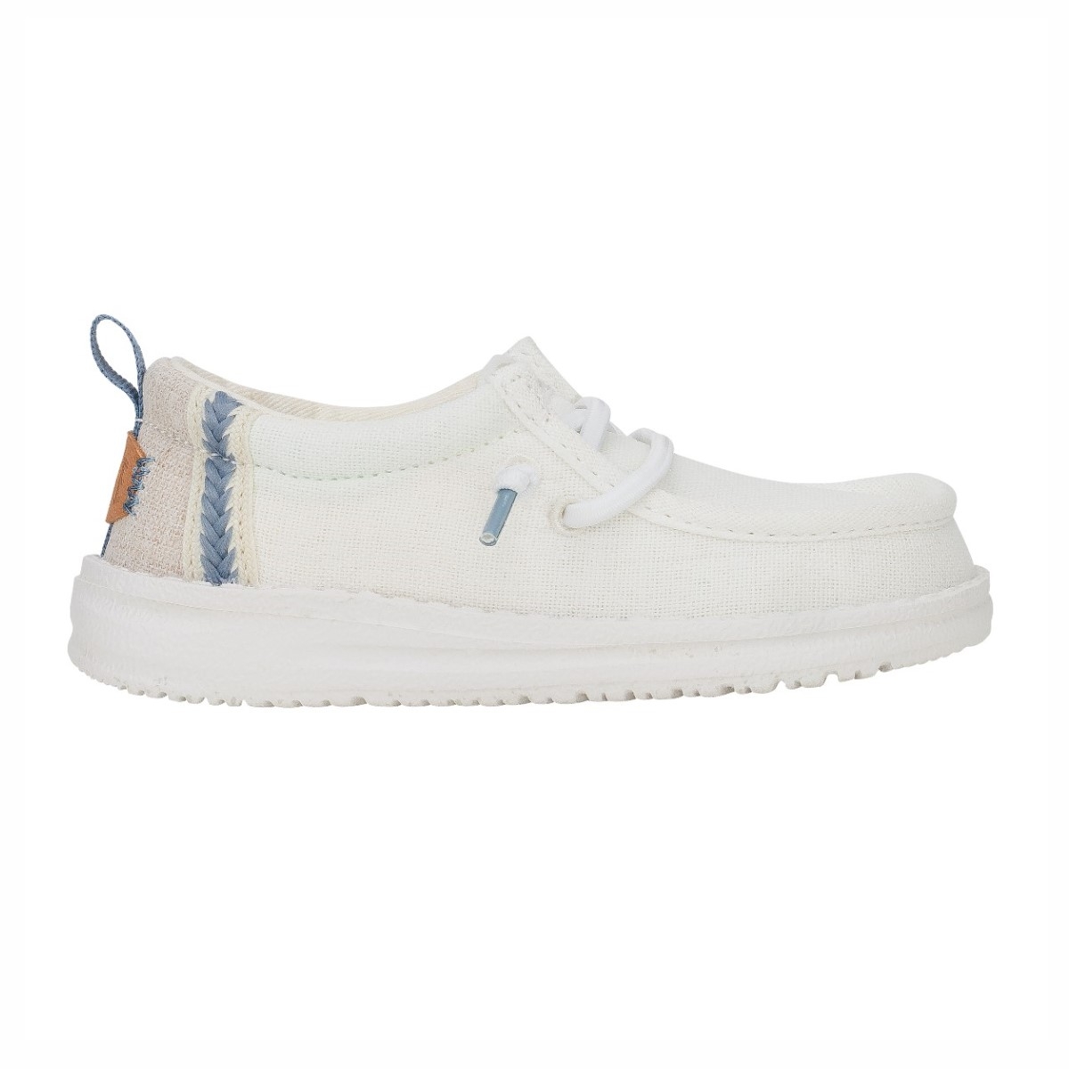 Wally T Summer Linen - White/Stone Grey