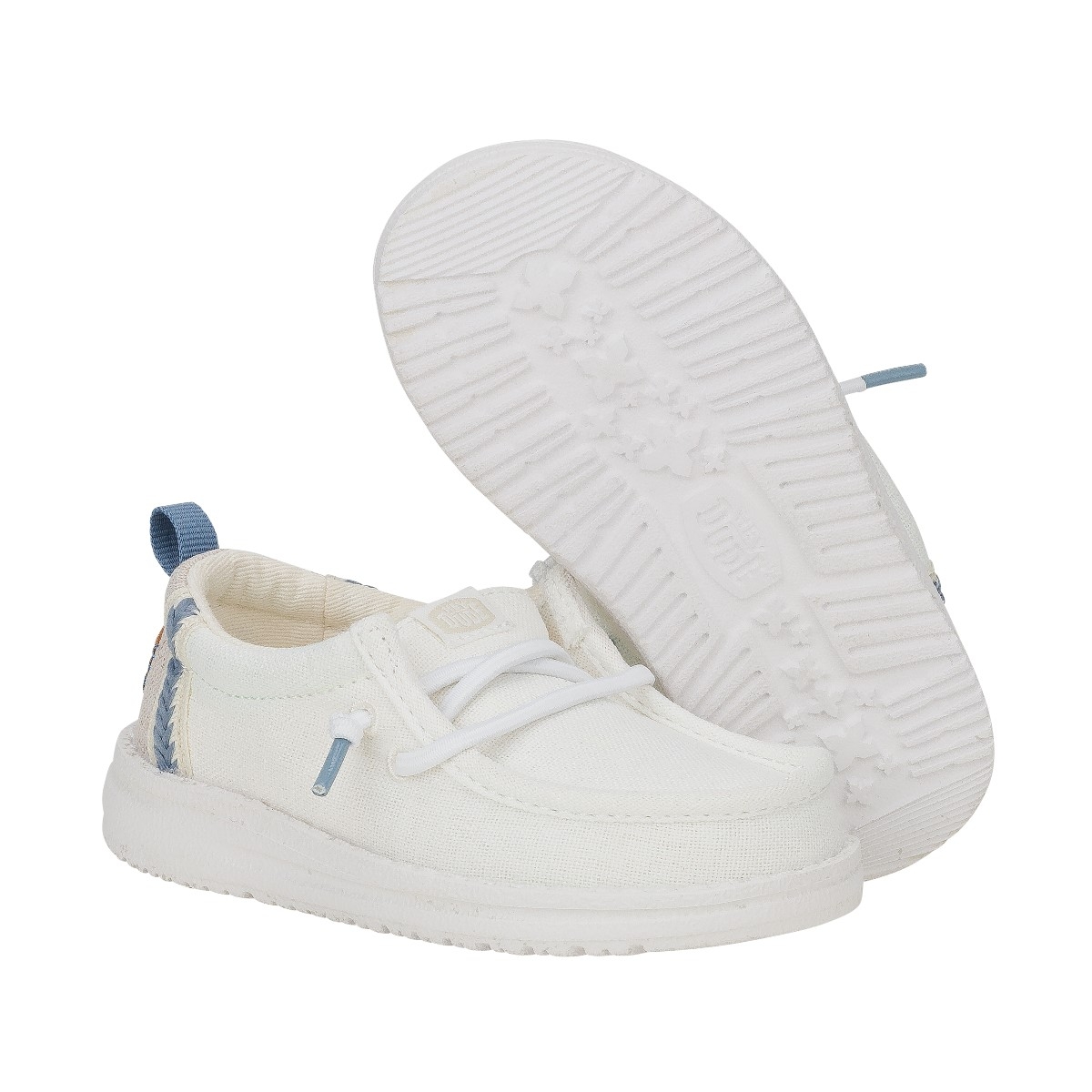 Wally T Summer Linen - White/Stone Grey