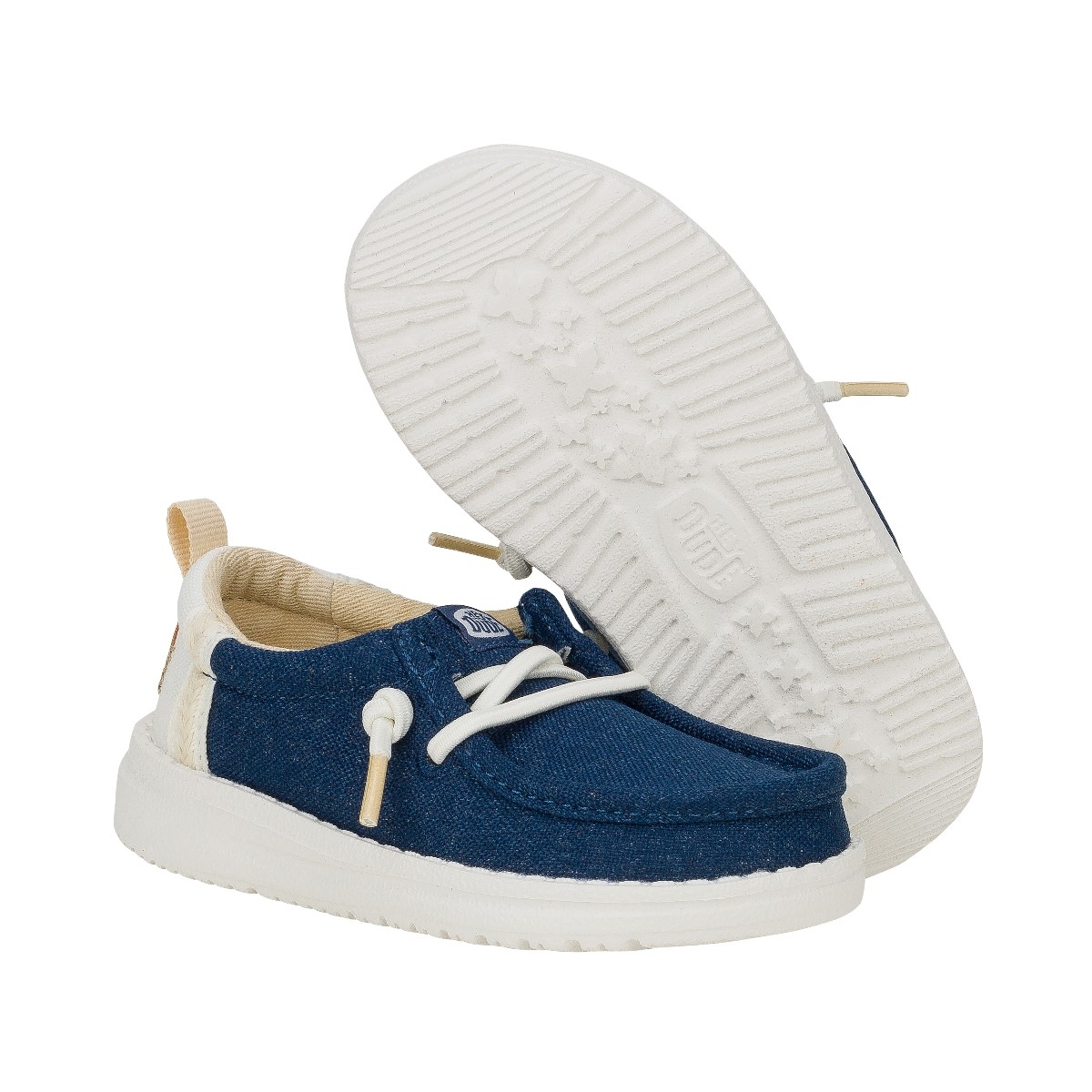 Wally T Summer Linen - Sargasso Blue/White