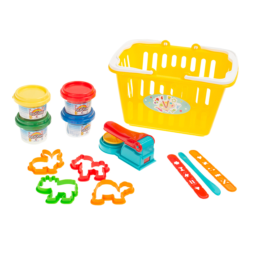 Play dough set with basket