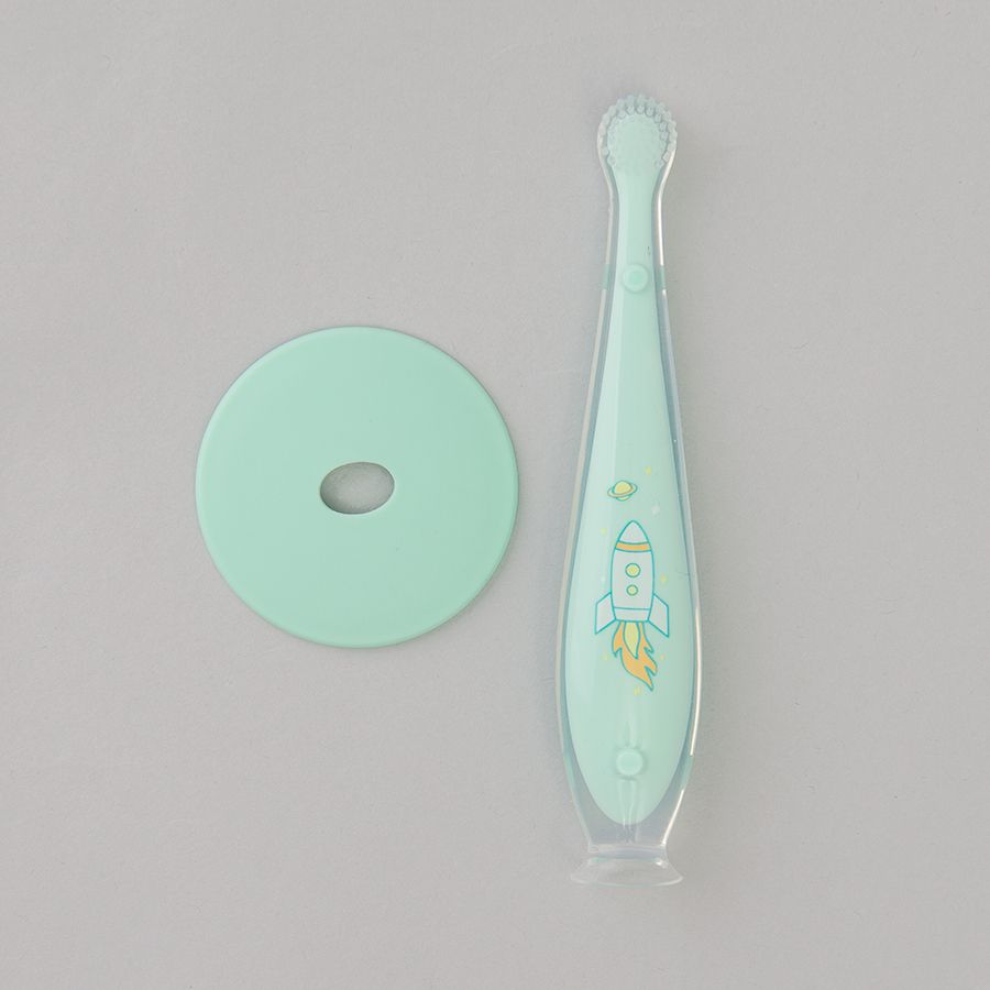 Soft green toothbrush