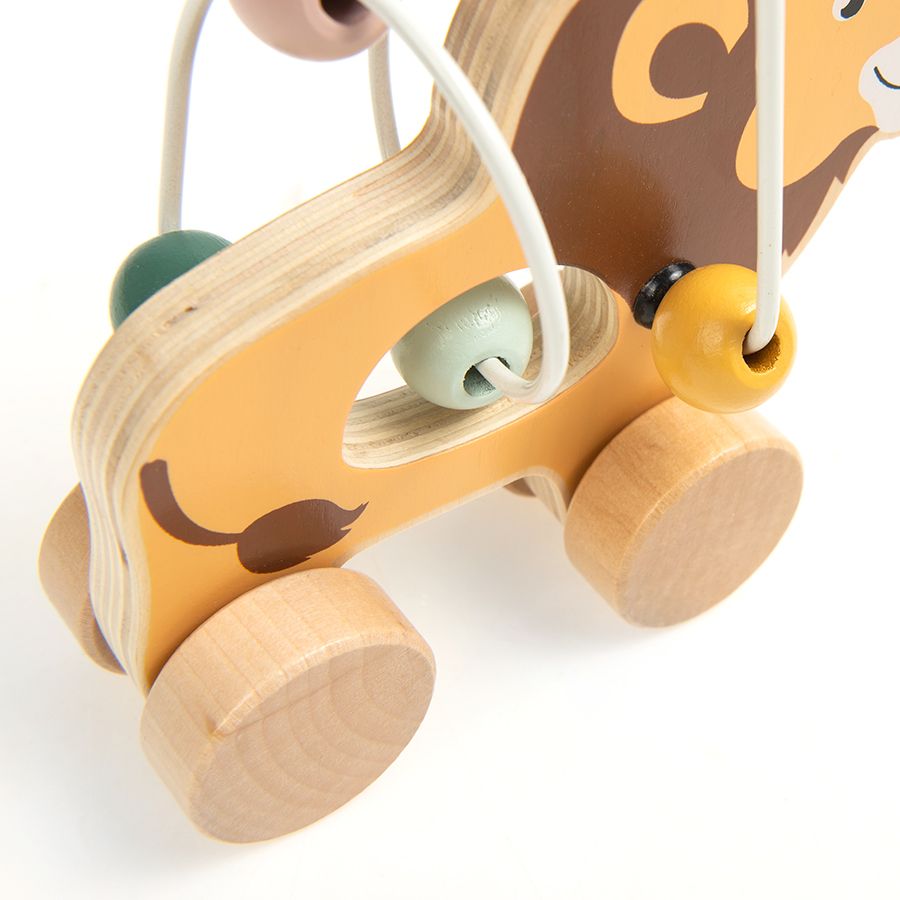 Wooden lion toy