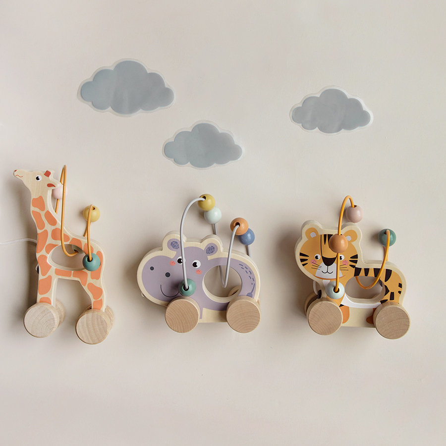 Wooden lion toy