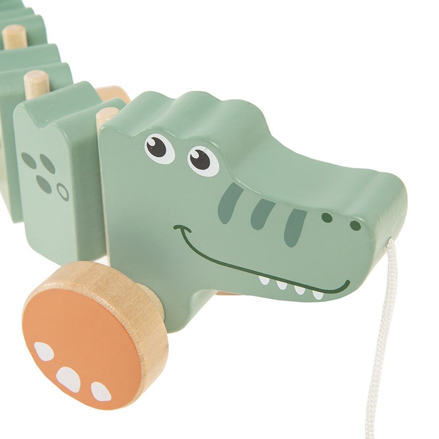 Wooden crocodile toy