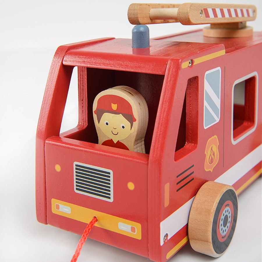 Wooden fire truck
