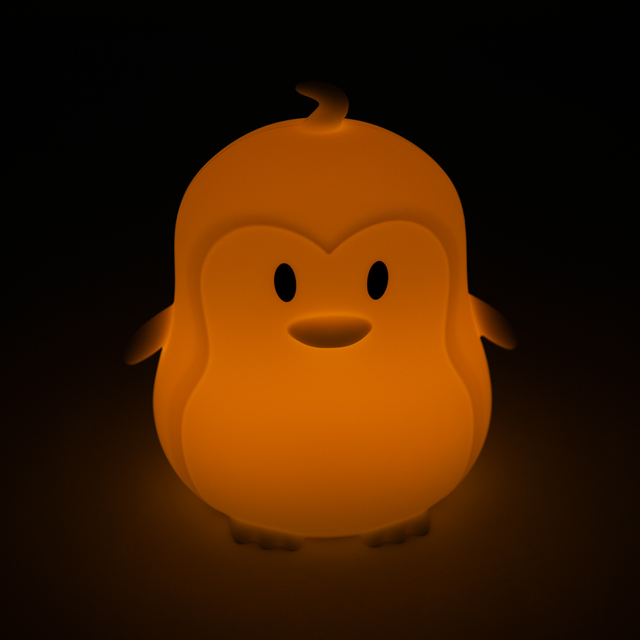 Silicone LED lamp penguin
