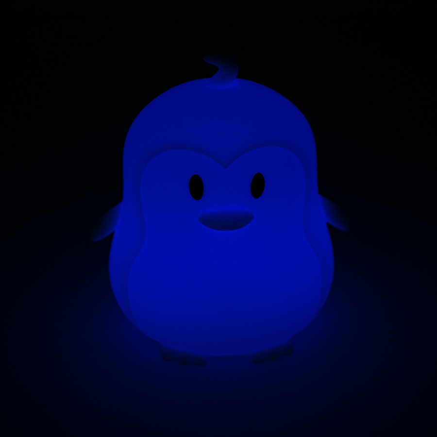 Silicone LED lamp penguin