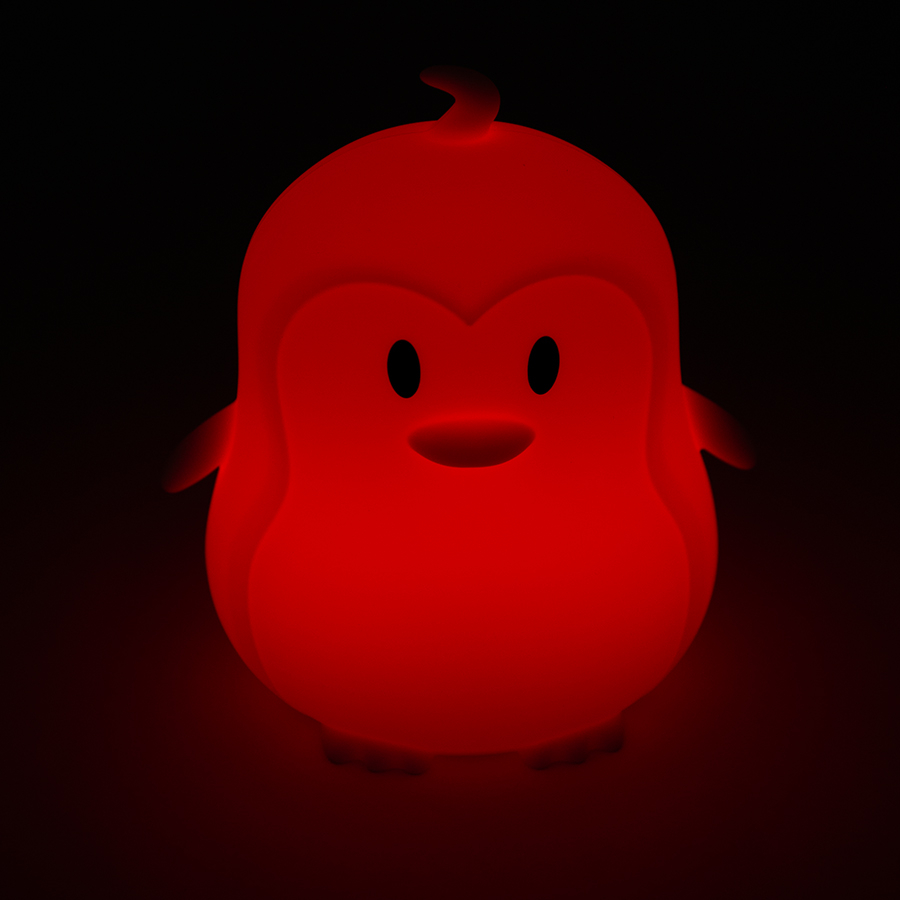 Silicone LED lamp penguin