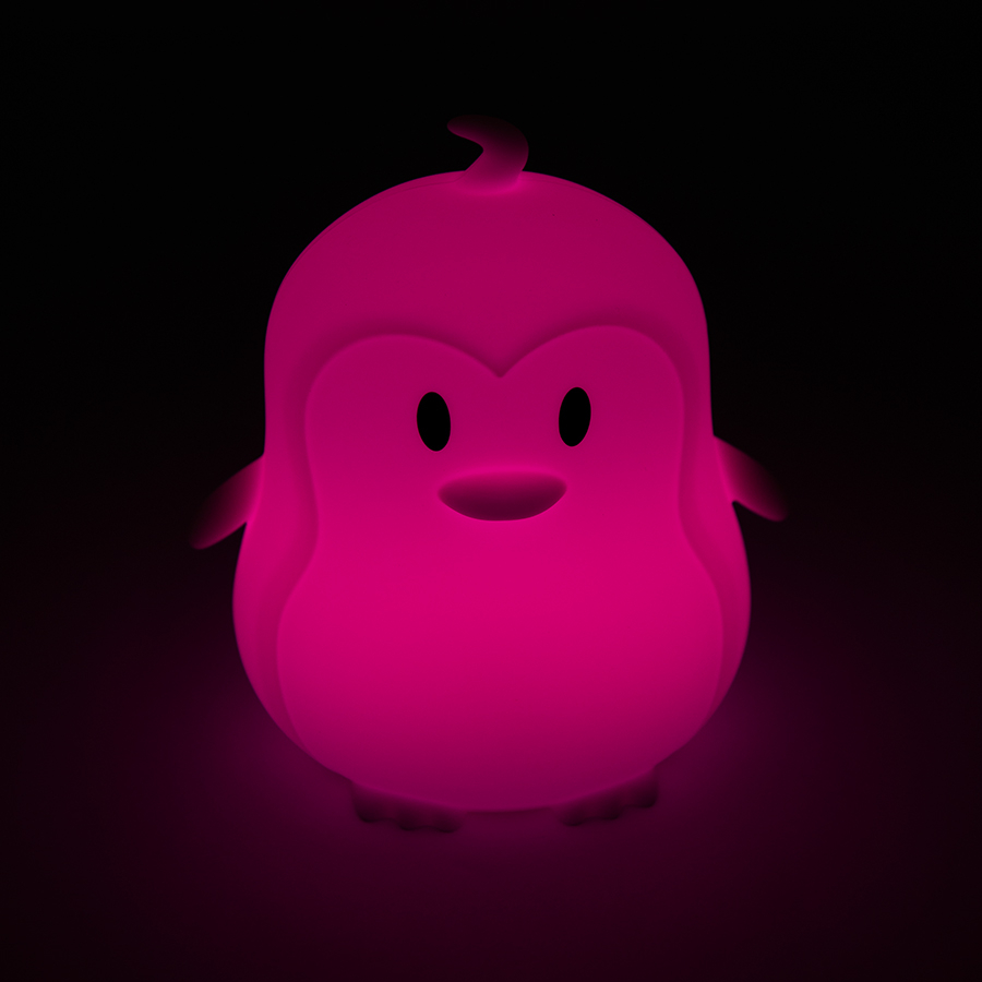 Silicone LED lamp penguin