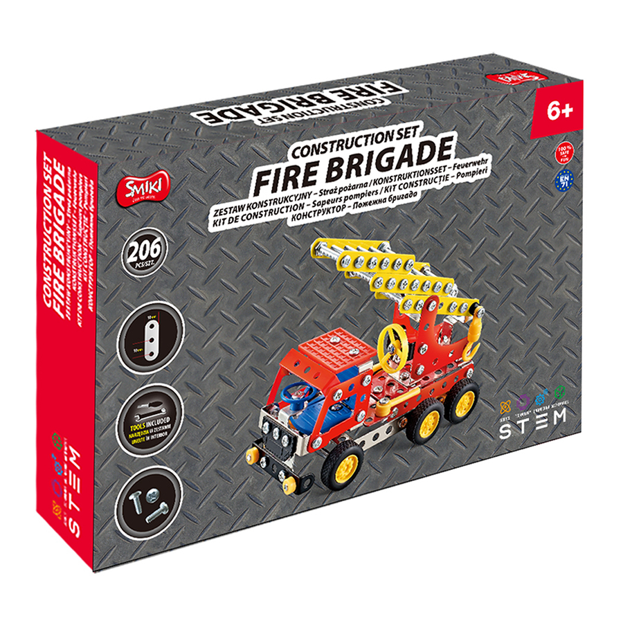Παιχνίδι κατασκευής όχημα πυροσβεστικής