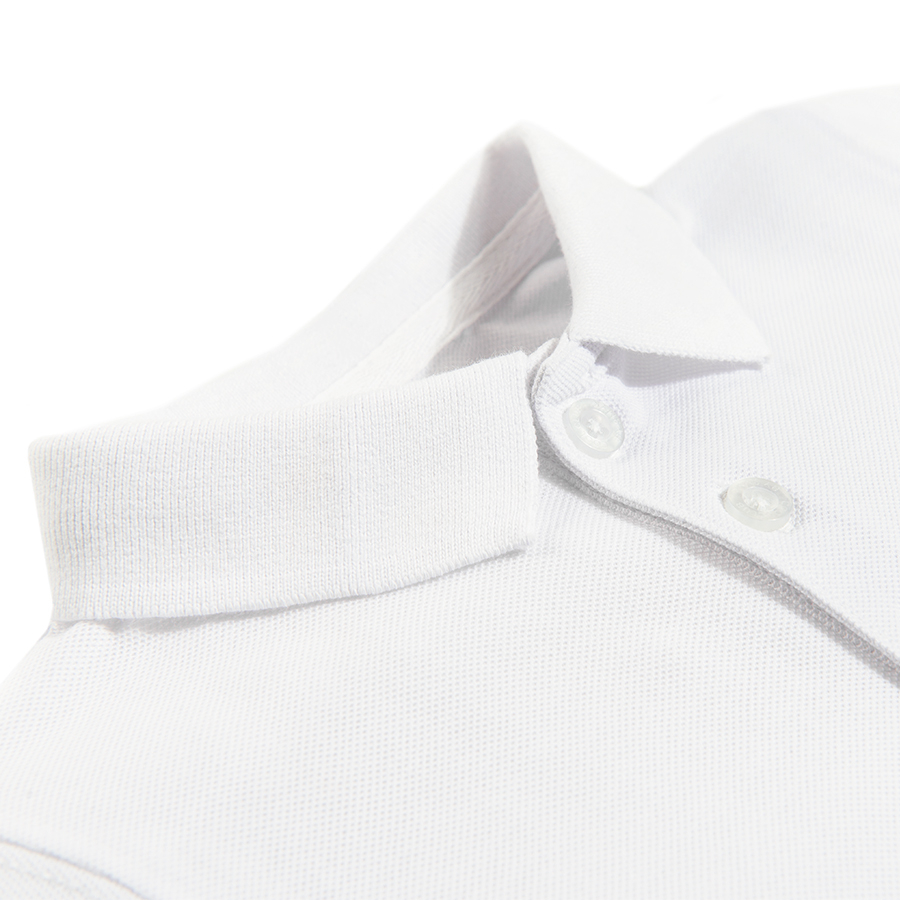 White polo short sleeve T-shirt