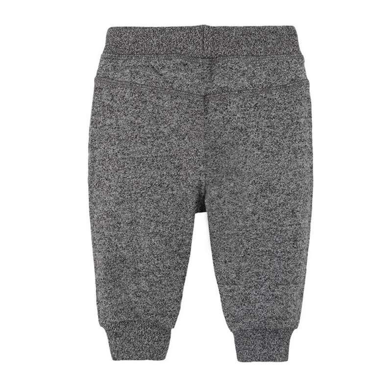 Grey jogging pants with adjustable waist
