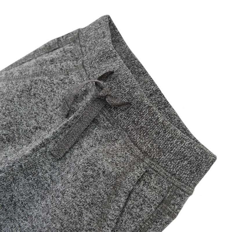 Grey jogging pants with adjustable waist