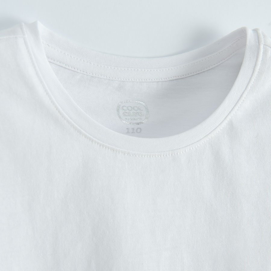 White short sleeve T-shirt 2 pack