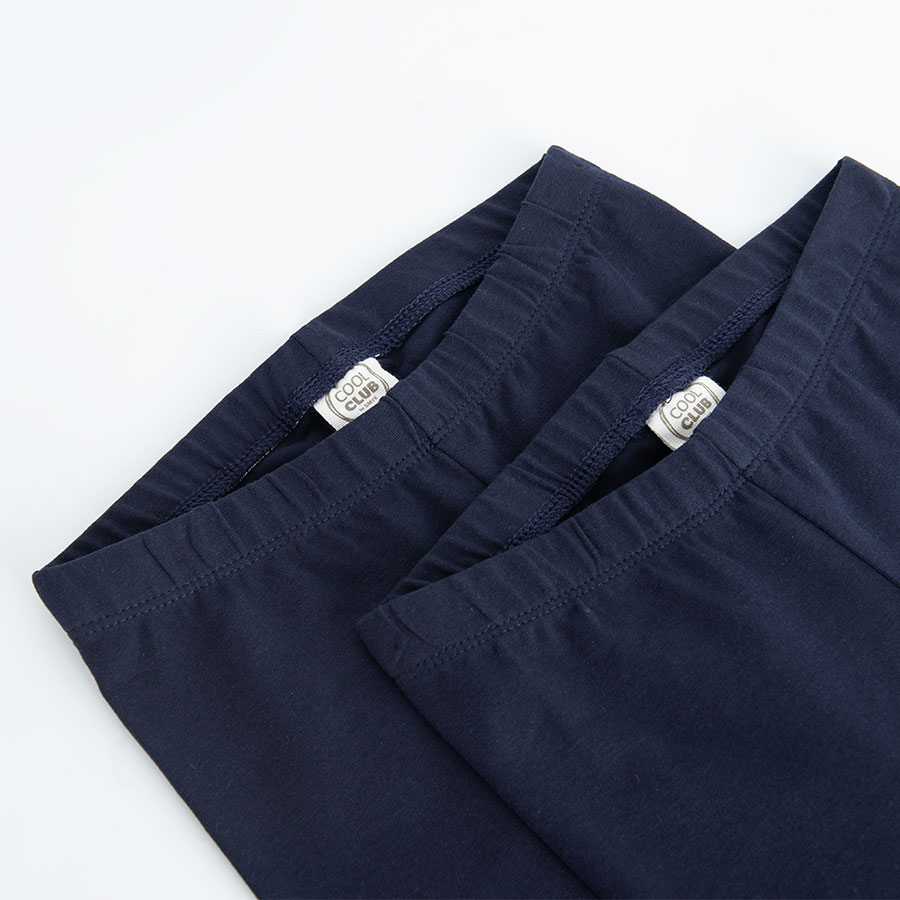 Navy blue leggings - 2 pack