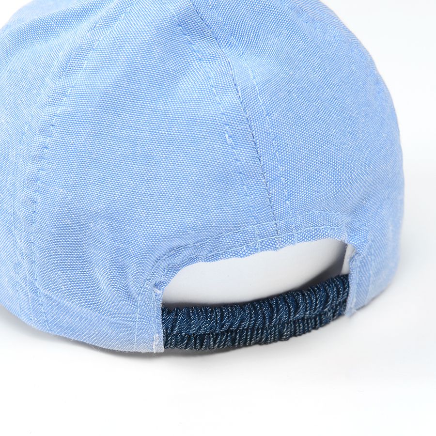 Jockey cap with whale embroidery