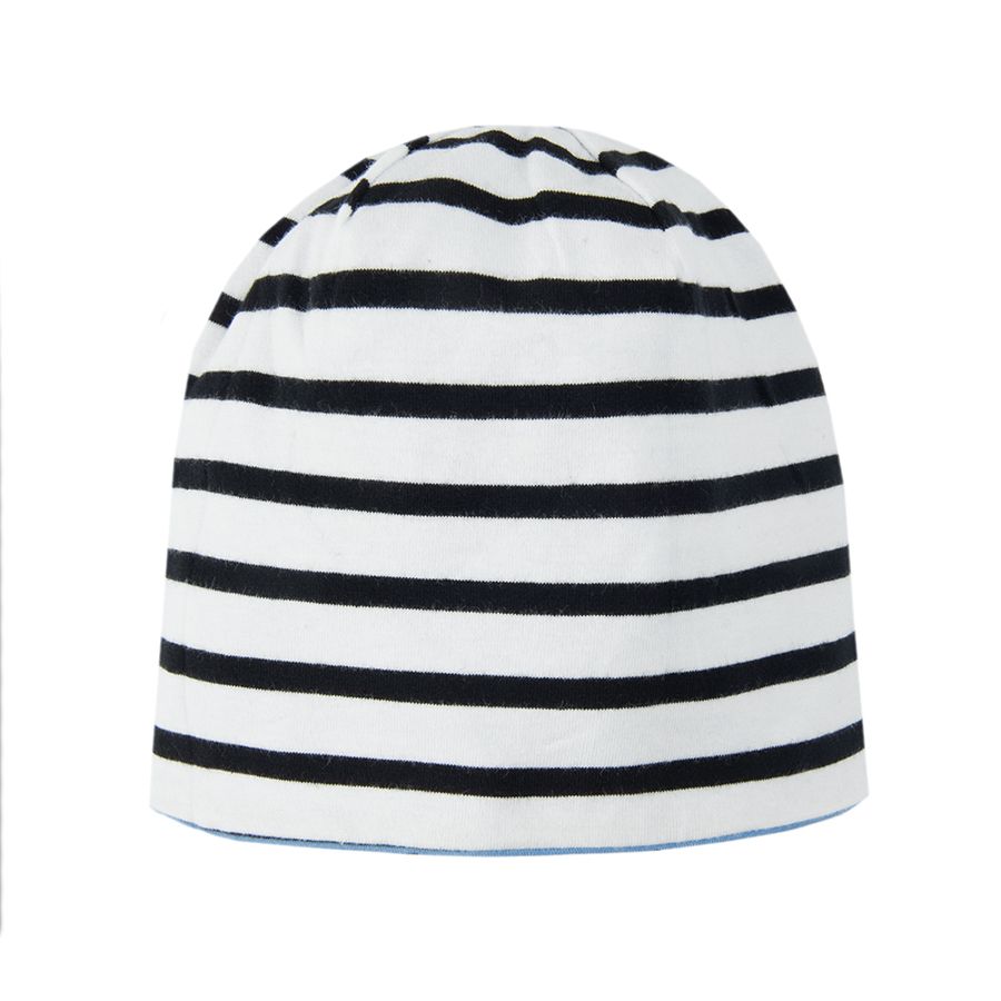 Blue dog and monochrome dog cap
