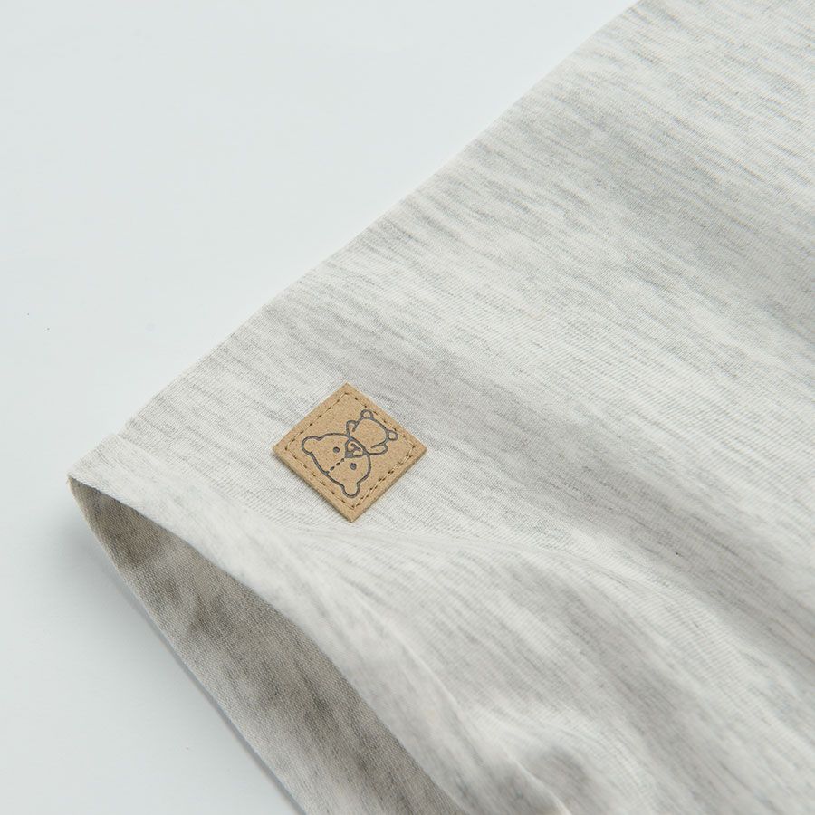 Grey melange snood scarf
