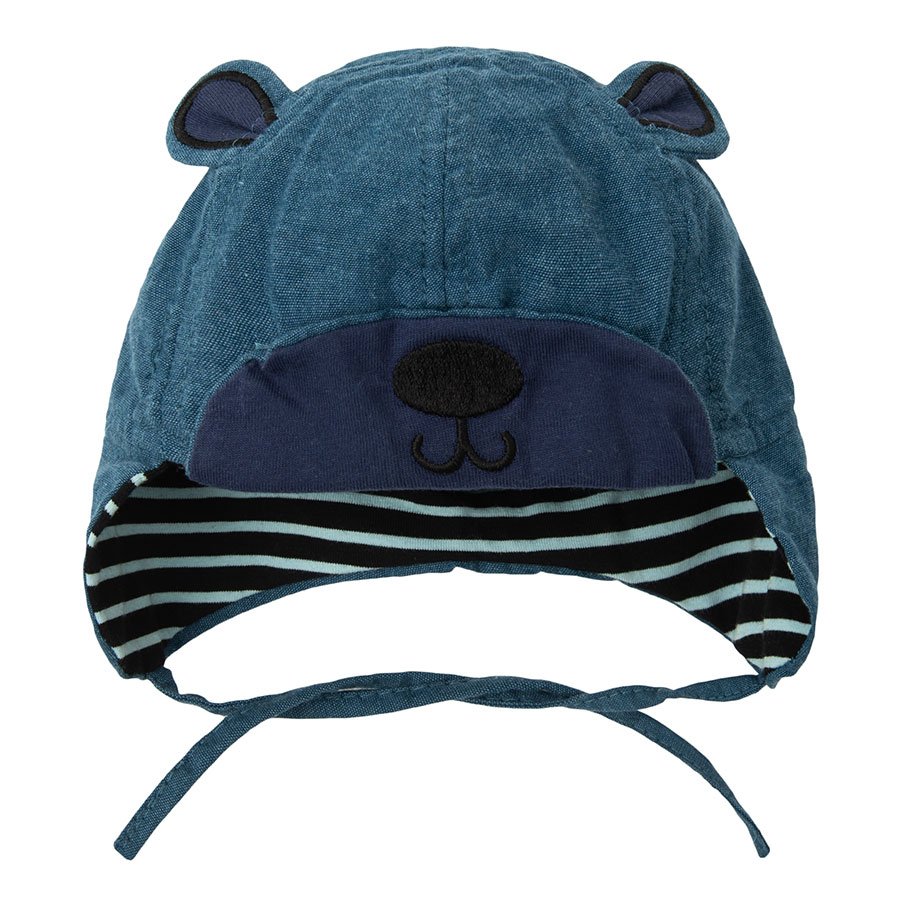 Blue hat with ears