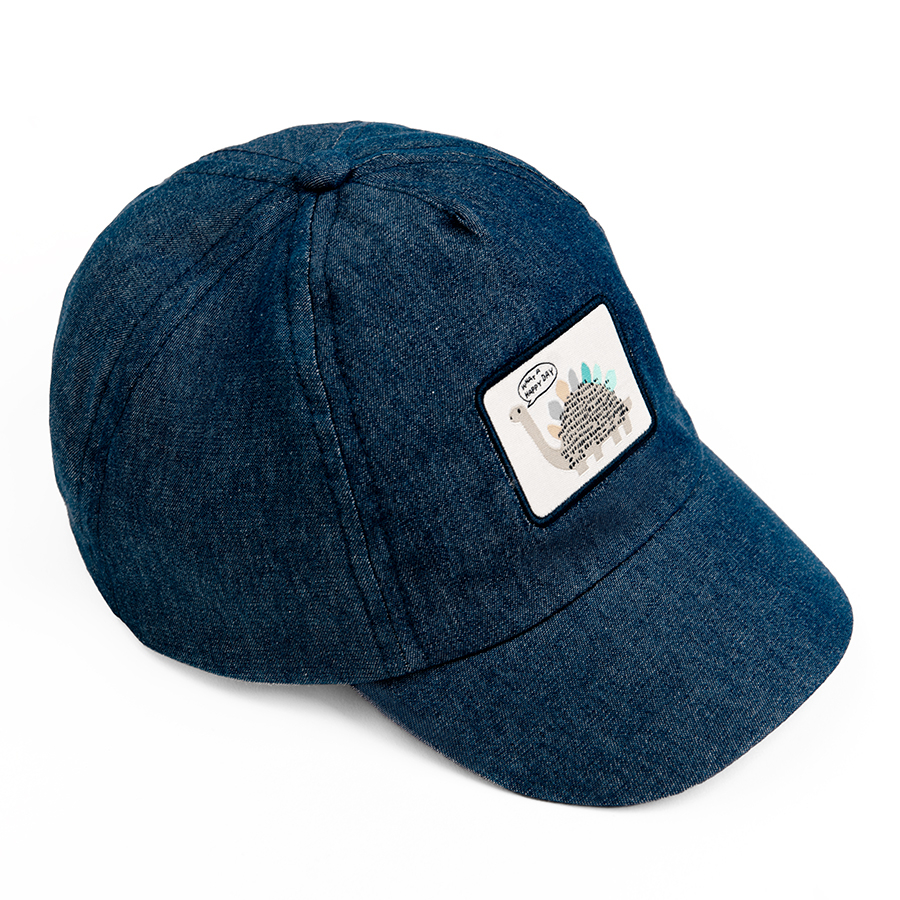 Καπέλο τζιν μπλε με στάμπα δεινόσαυρο