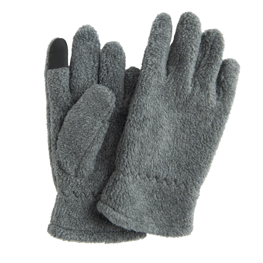 Γάντια γκρι σκούρο fleece