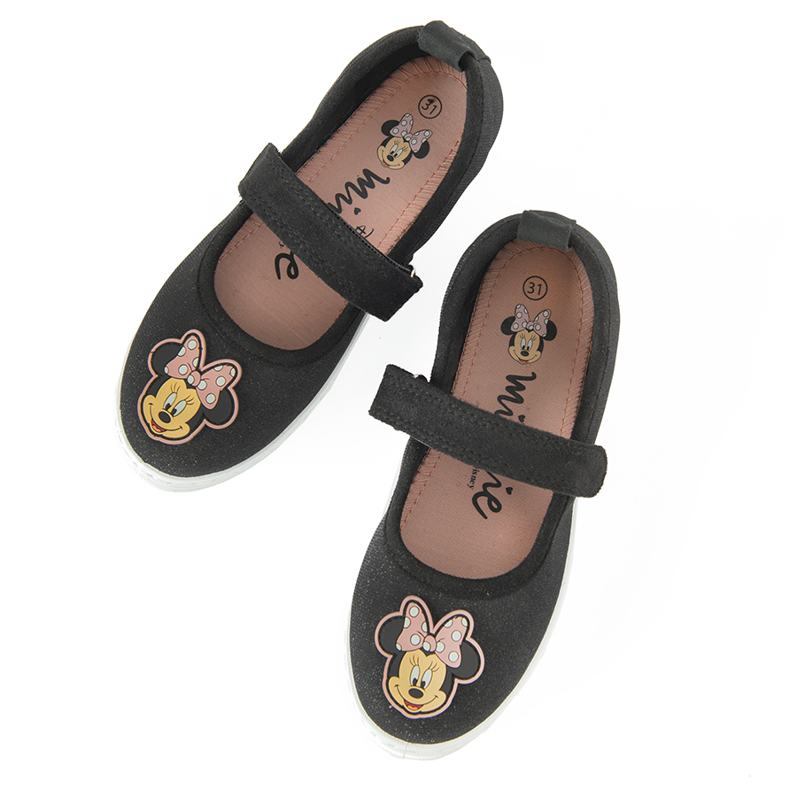 Παπούτσια πάνινα με μπαρέτα και στάμπα MINNIE MOUSE