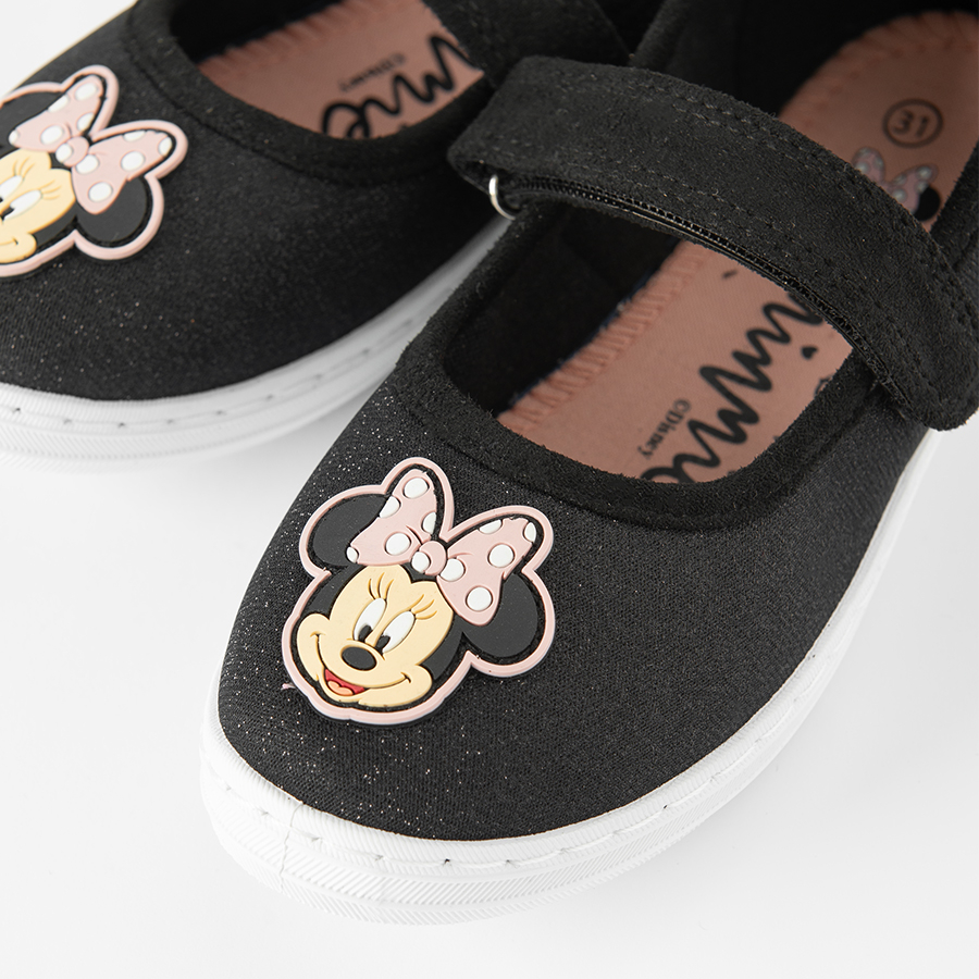 Παπούτσια πάνινα με μπαρέτα και στάμπα MINNIE MOUSE