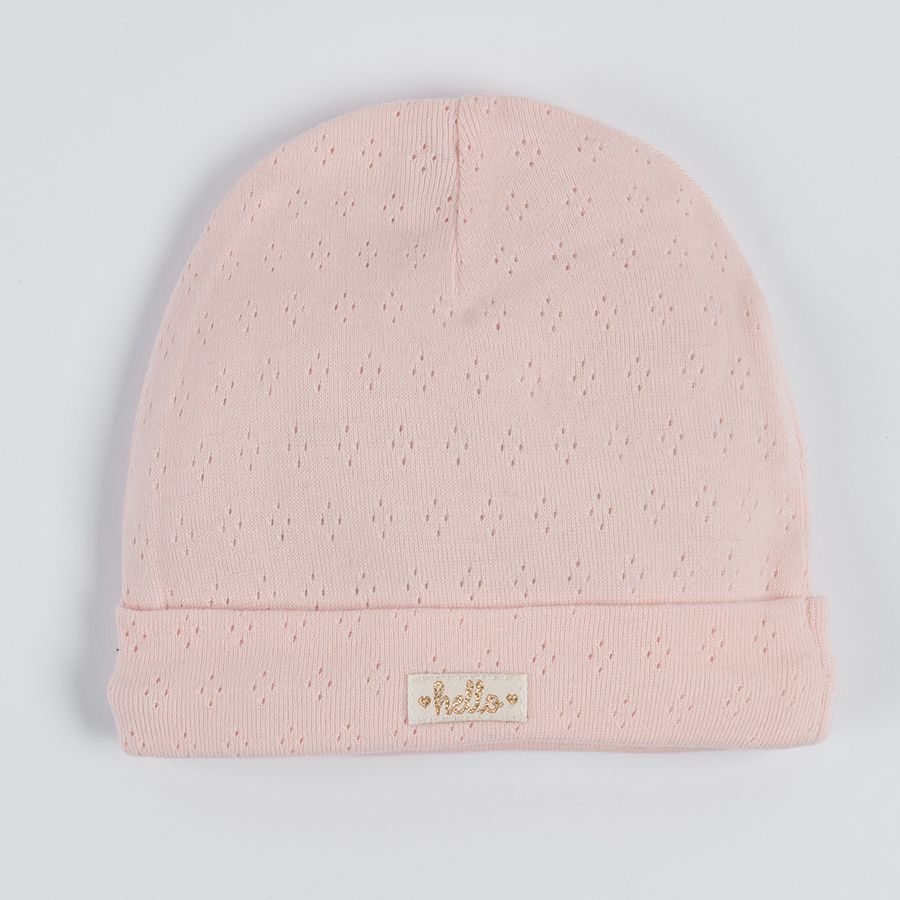 Pink and yellow all year around beanies - 2 pack
