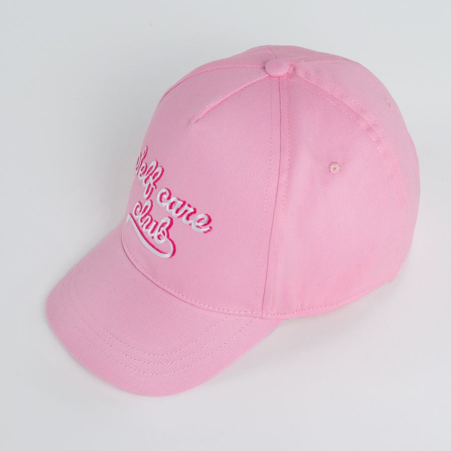 Καπέλο ροζ με στάμπα Self care club